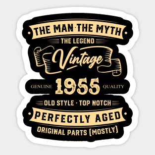 The Legend Vintage 1955 Perfectly Aged Sticker